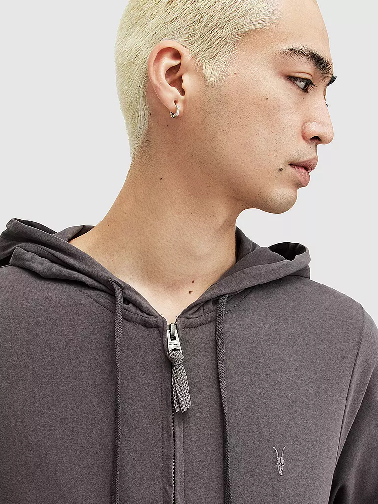 ALLSAINTS | Sweatjacke BRACE | grau
