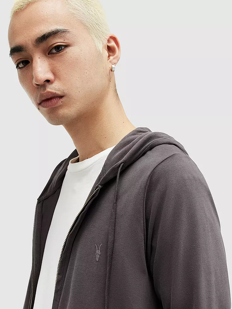 ALLSAINTS | Sweatjacke BRACE | grau