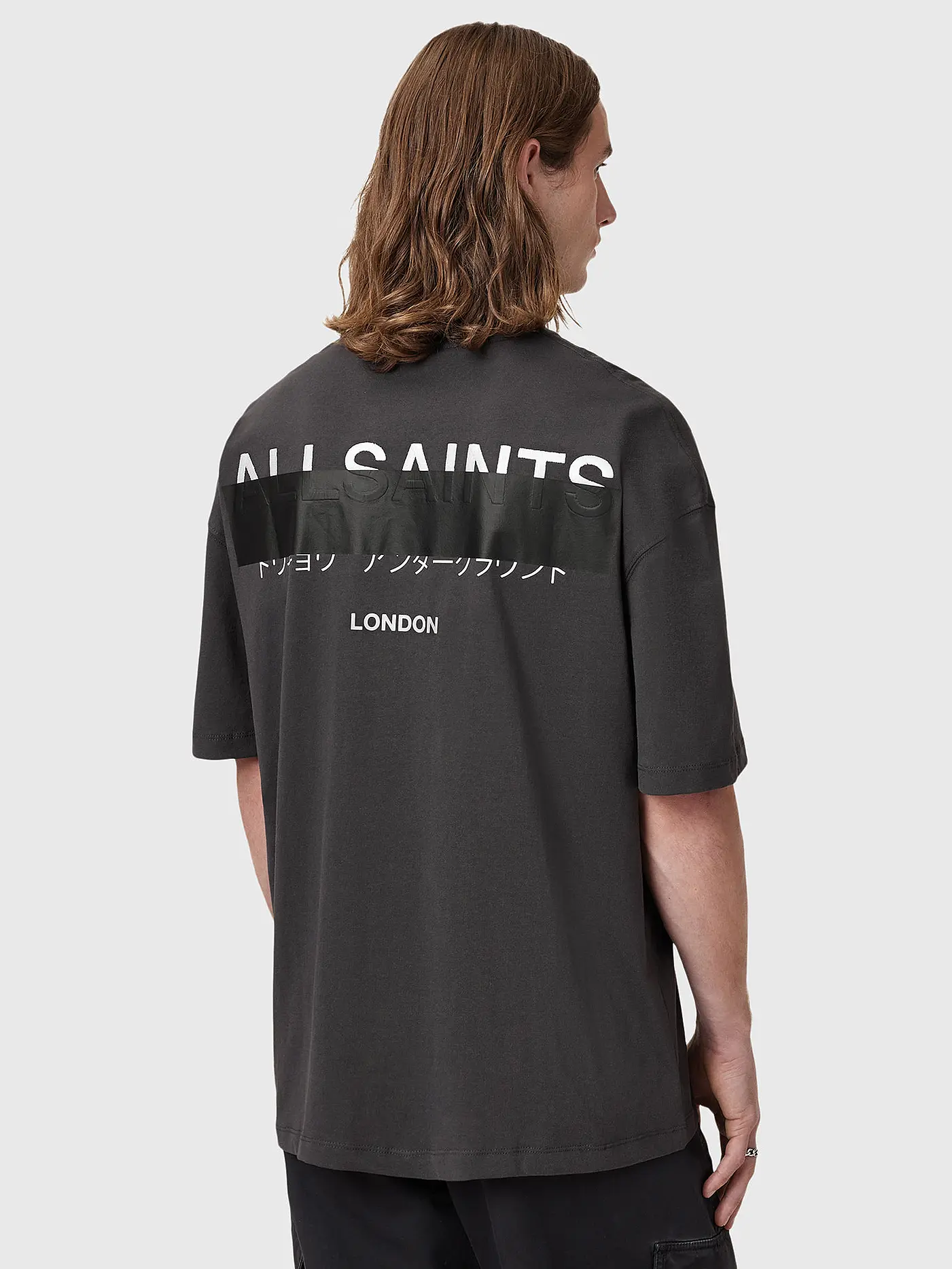 ALLSAINTS | T-Shirt Oversized Fit REDACT | schwarz