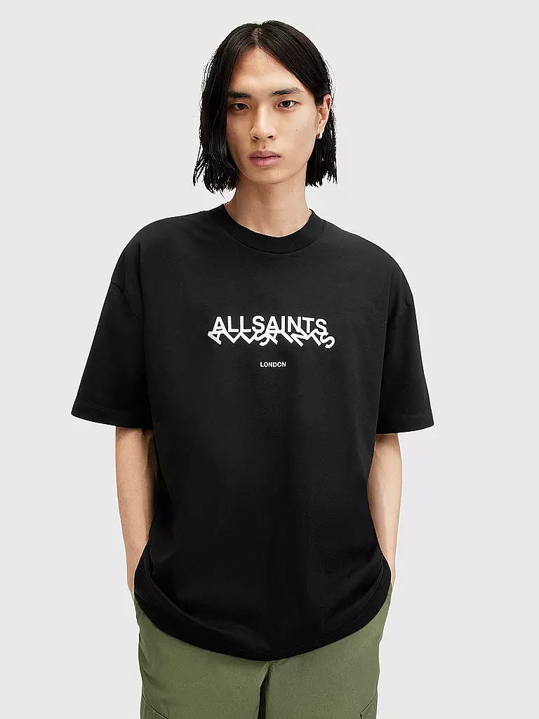 ALLSAINTS | T-Shirt SLANTED | schwarz