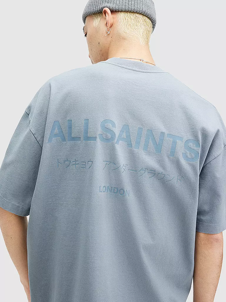 ALLSAINTS | T-Shirt UNGROUND | blau