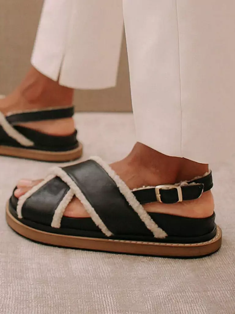 ALOHAS | Sandalen MARSHMALLOW | schwarz