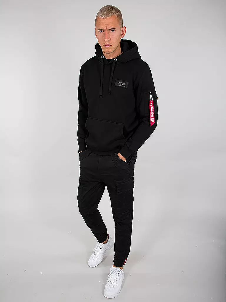 ALPHA INDUSTRIES | Kapuzensweater - Hoodie  | schwarz