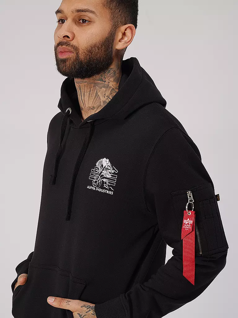 ALPHA INDUSTRIES | Kapuzensweater - Hoodie  | schwarz