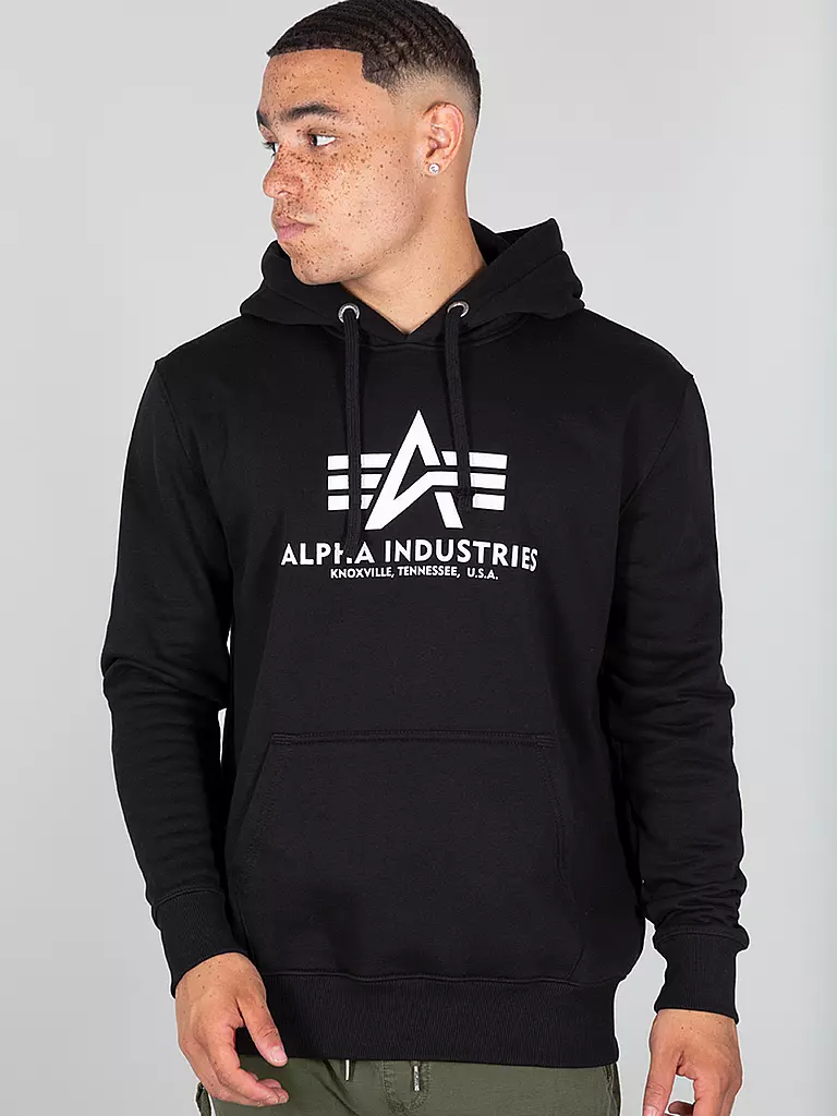 ALPHA INDUSTRIES | Kapuzensweater - Hoodie  | schwarz