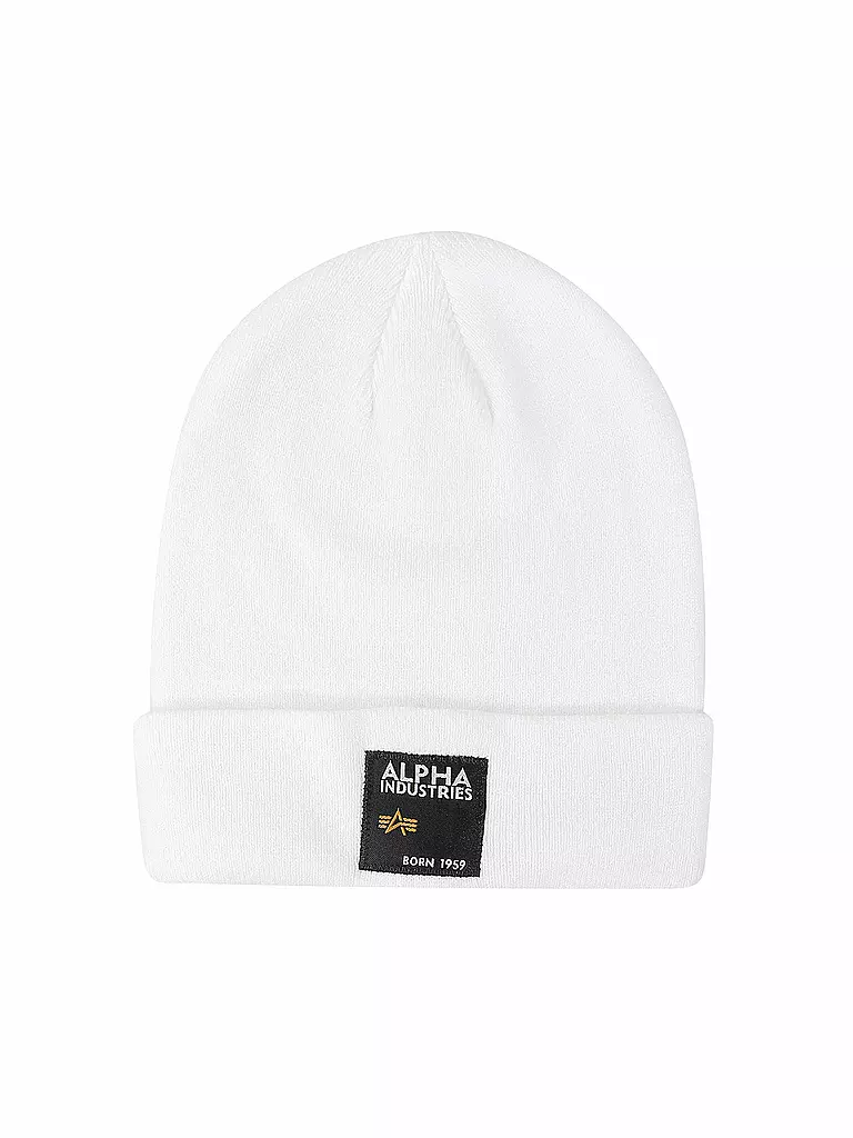 ALPHA INDUSTRIES | Mütze - Beanie | weiß