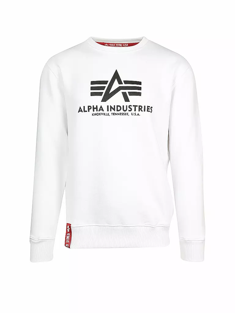 ALPHA INDUSTRIES | Sweater  | weiss