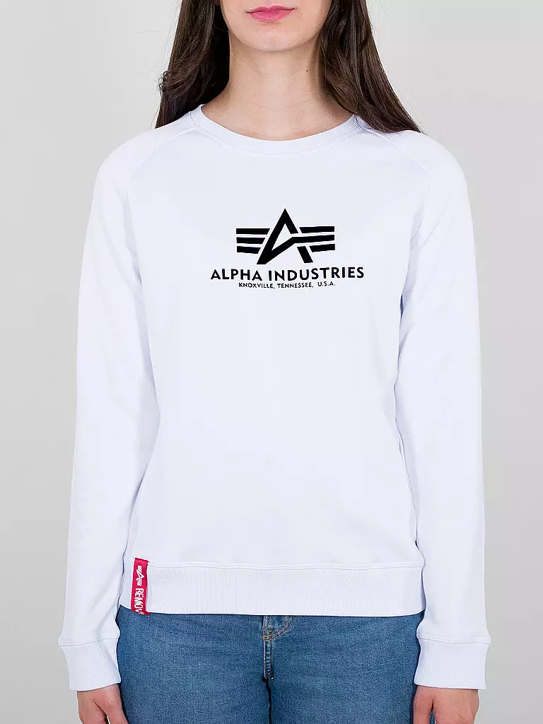 ALPHA INDUSTRIES | Sweater  | weiss