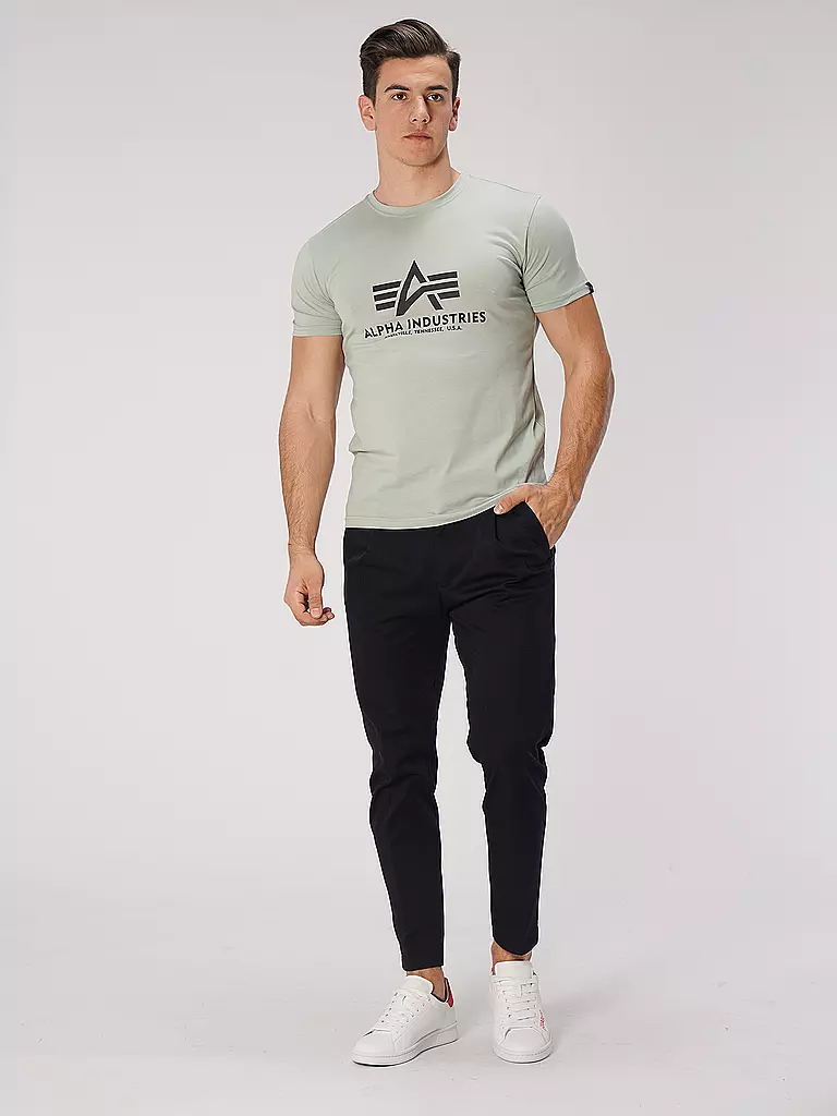 ALPHA INDUSTRIES | T-Shirt  | hellgrün