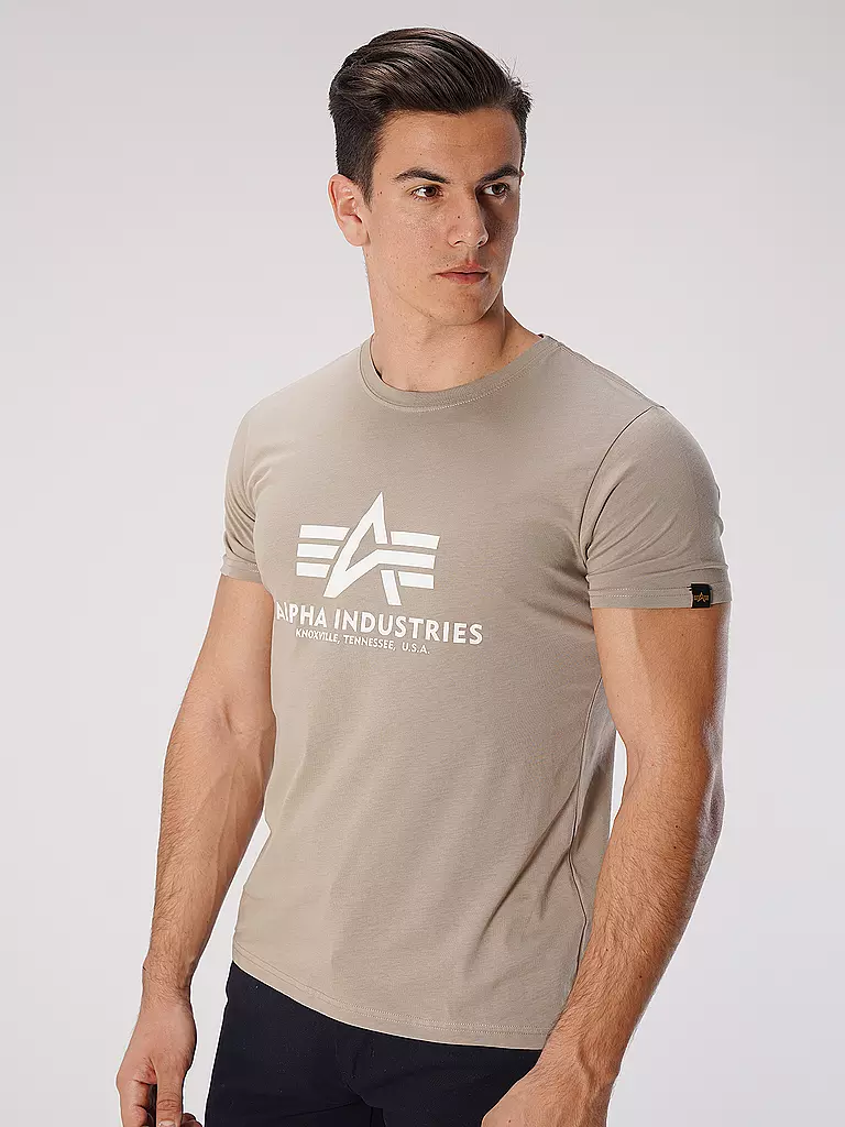 ALPHA INDUSTRIES | T-Shirt  | beige