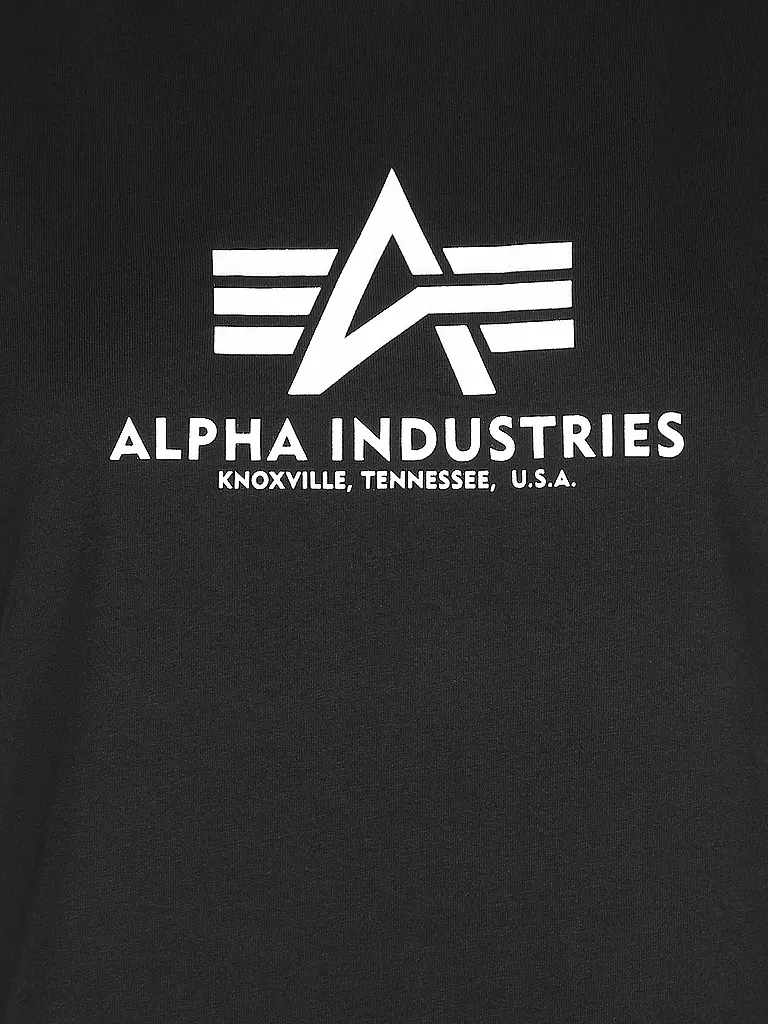 ALPHA INDUSTRIES | T-Shirt Regular Fit  | schwarz