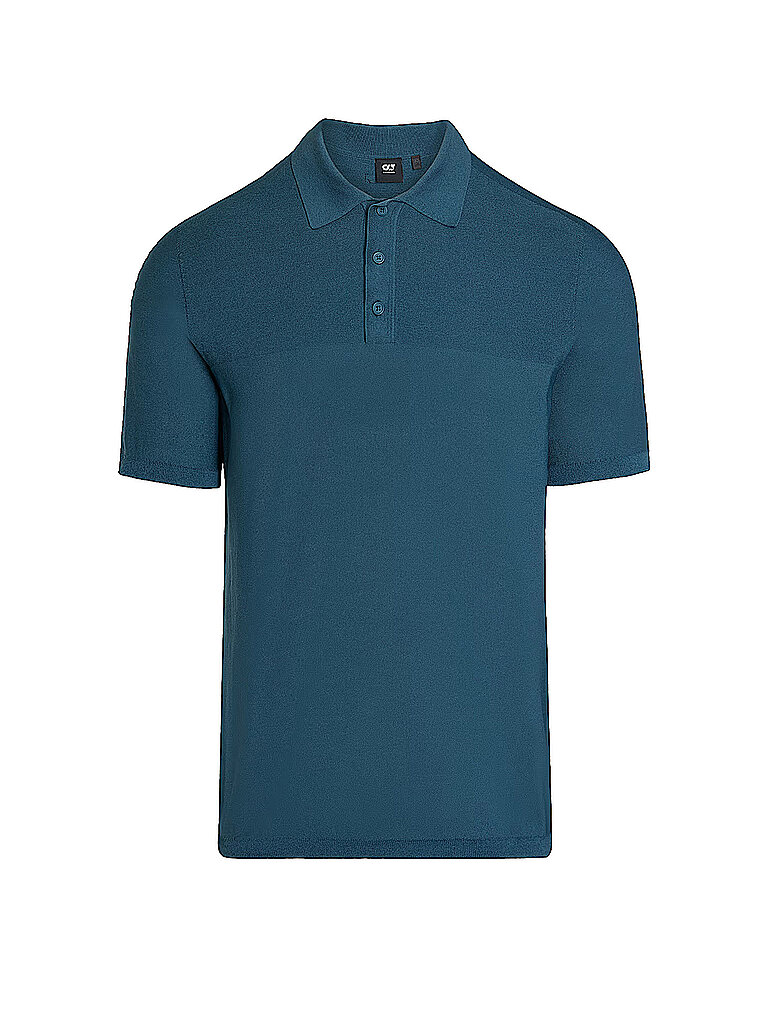 ALPHATAURI Strickpoloshirt FENZI petrol | L