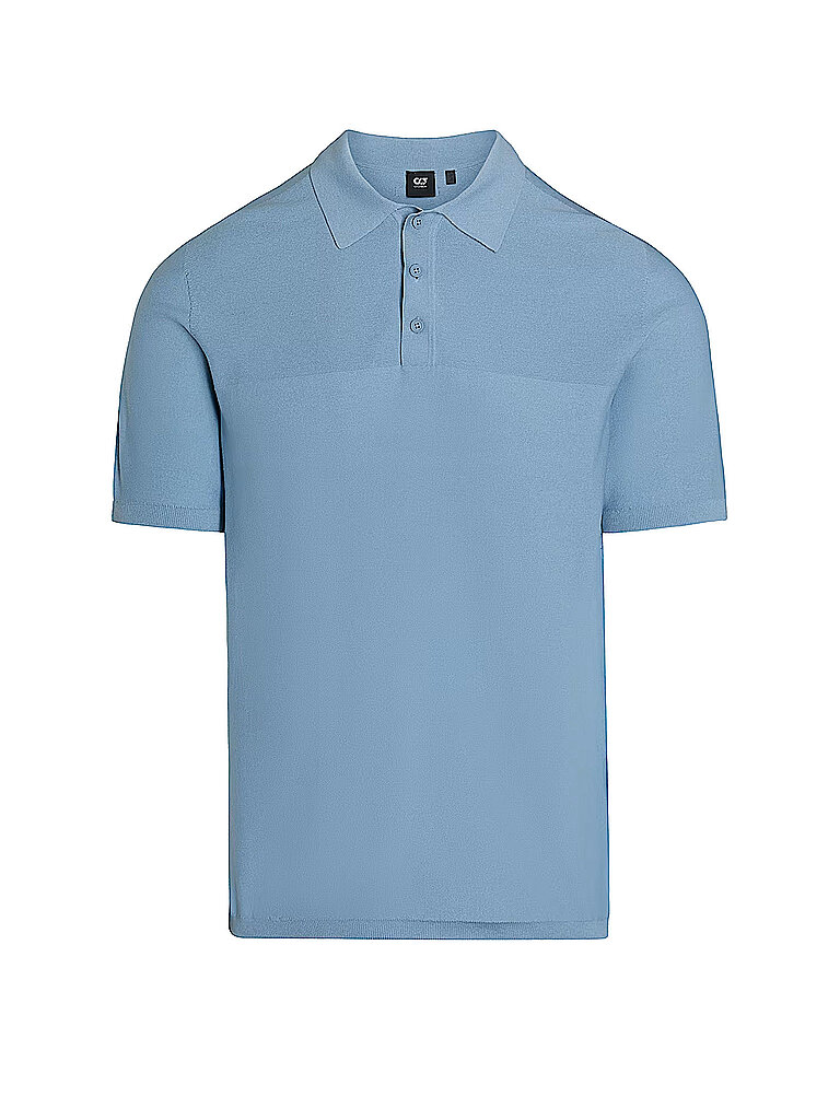 ALPHATAURI Strickpoloshirt FENZI hellblau | L