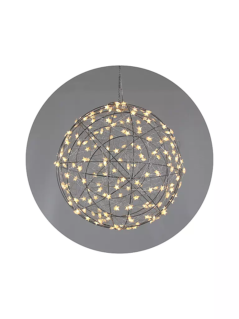 AM DESIGN | LED Drahtkugel 20cm Weiss | weiss