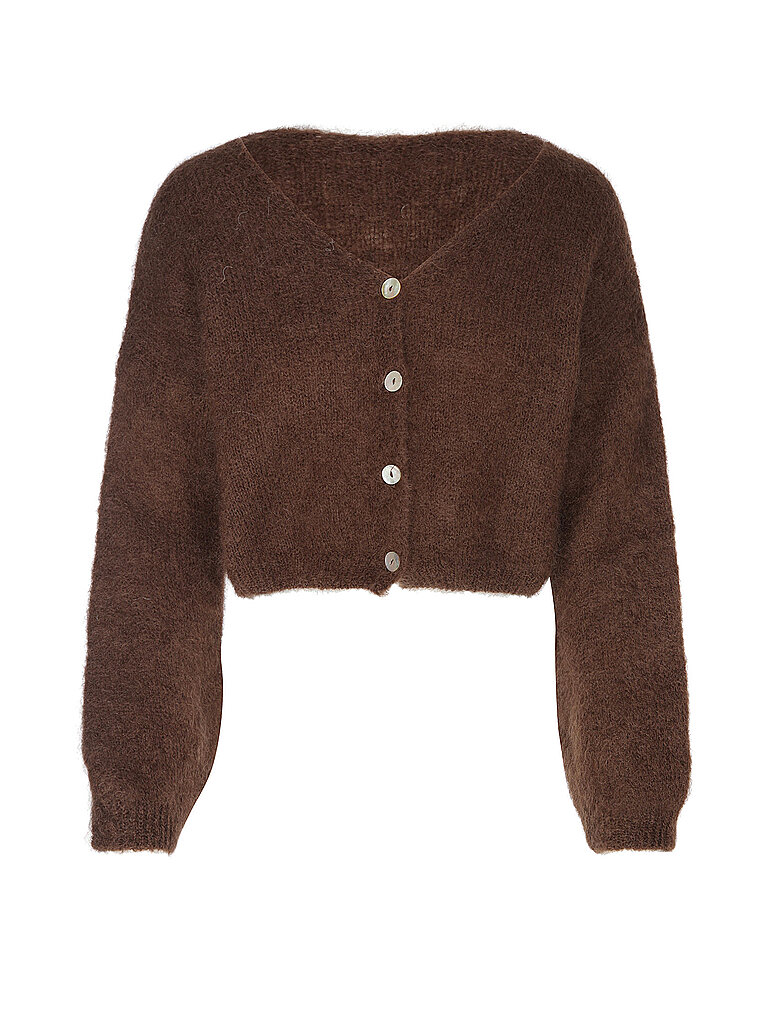 AMERICAN DREAMS Cardigan Cropped Fit CORNELIA braun | M