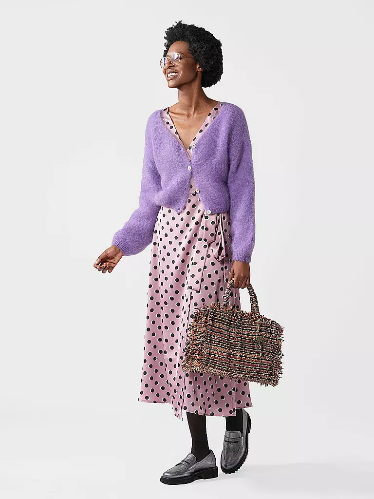 AMERICAN DREAMS | Cardigan Cropped Fit CORNELIA | lila