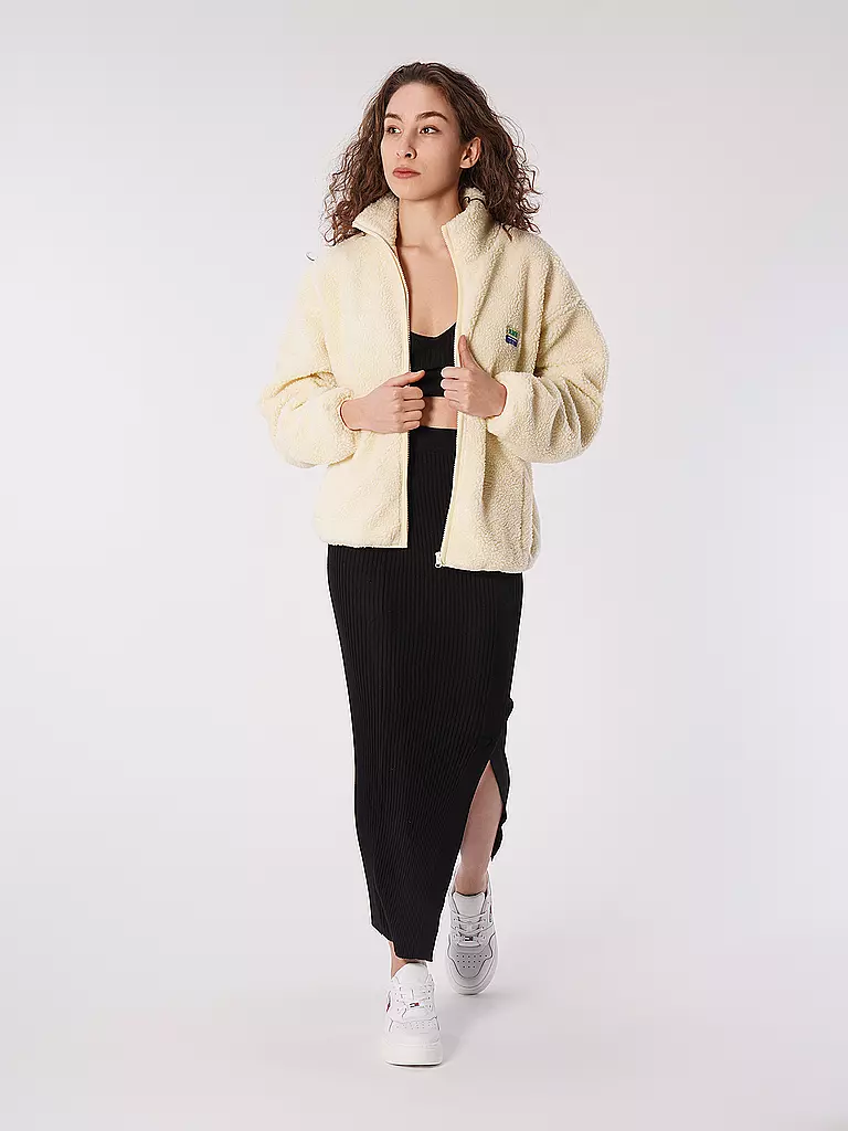 AMERICAN VINTAGE | Jacke in Felloptik | creme