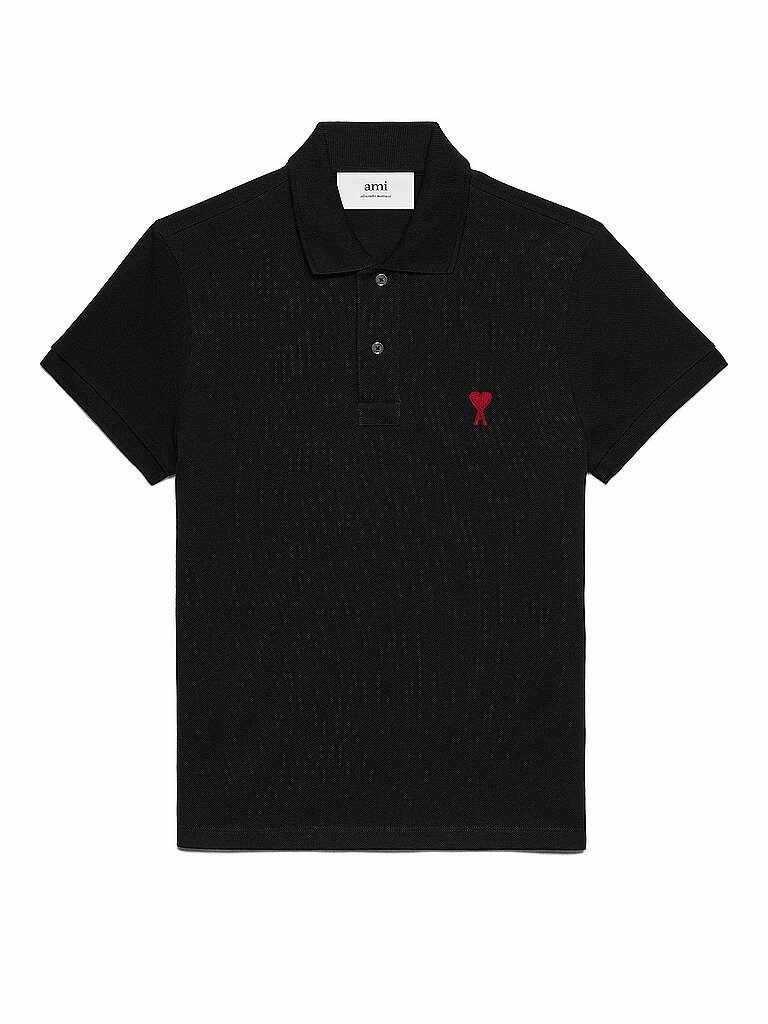 AMI PARIS Poloshirt schwarz | S