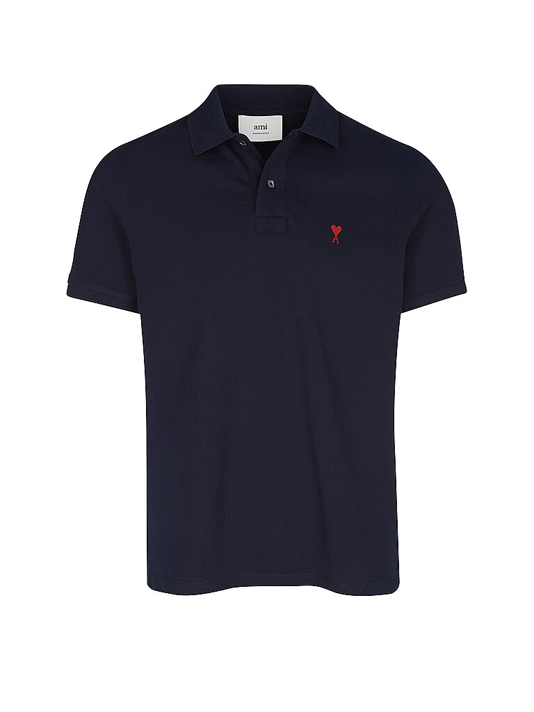 AMI PARIS Poloshirt dunkelblau | L
