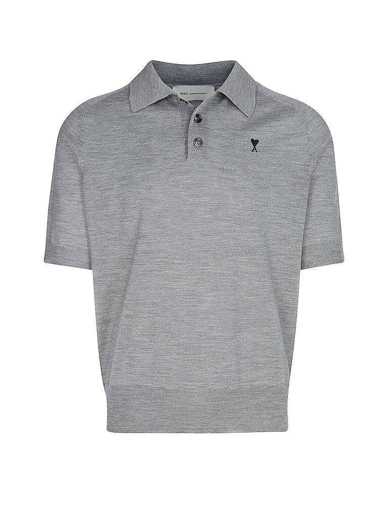 AMI PARIS Poloshirt hellgrau | L
