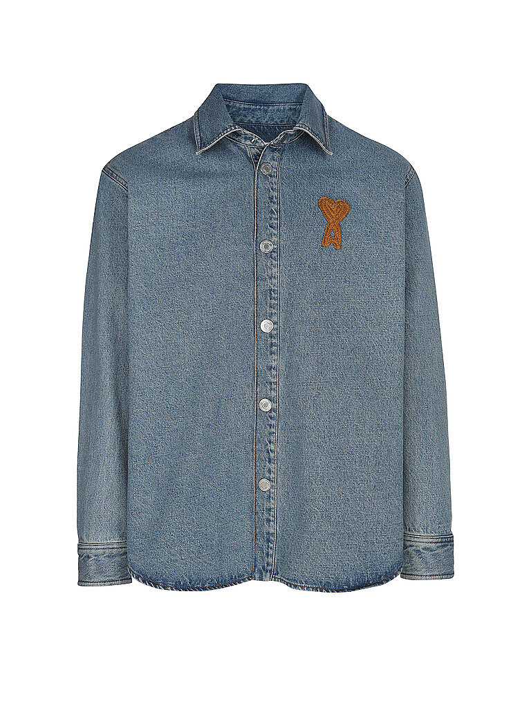 AMI PARIS Jeanshemd blau | L