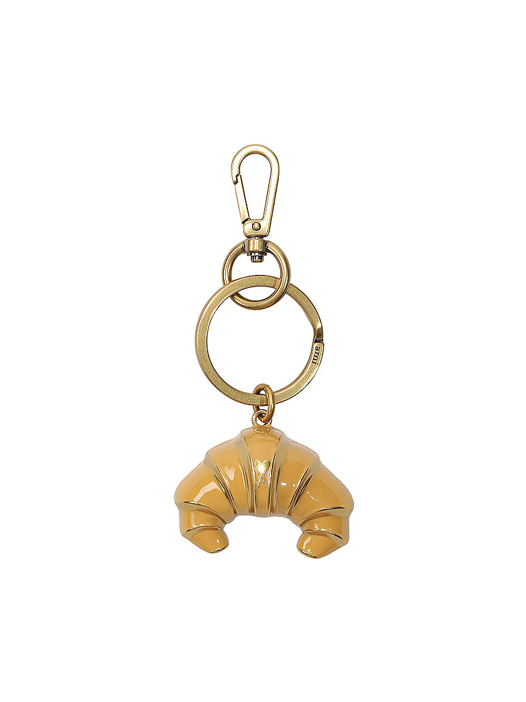 AMI PARIS Schlüsselanhänger CROISSANT gold