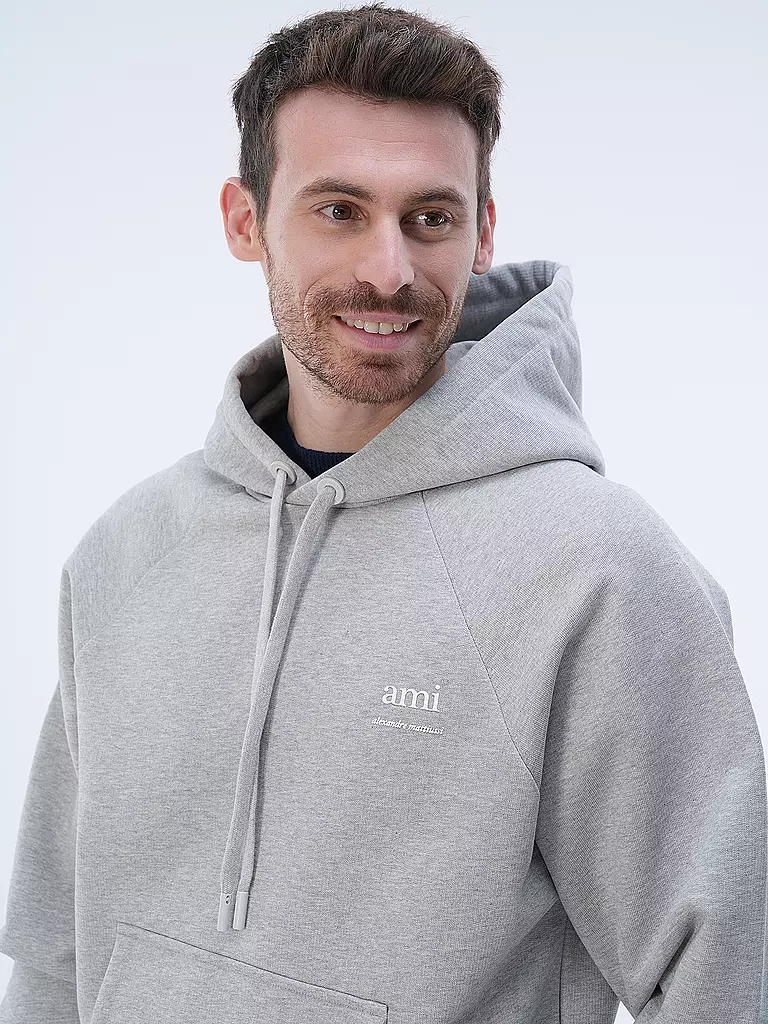 AMI PARIS | Kapuzensweater - Hoodie | hellgrau