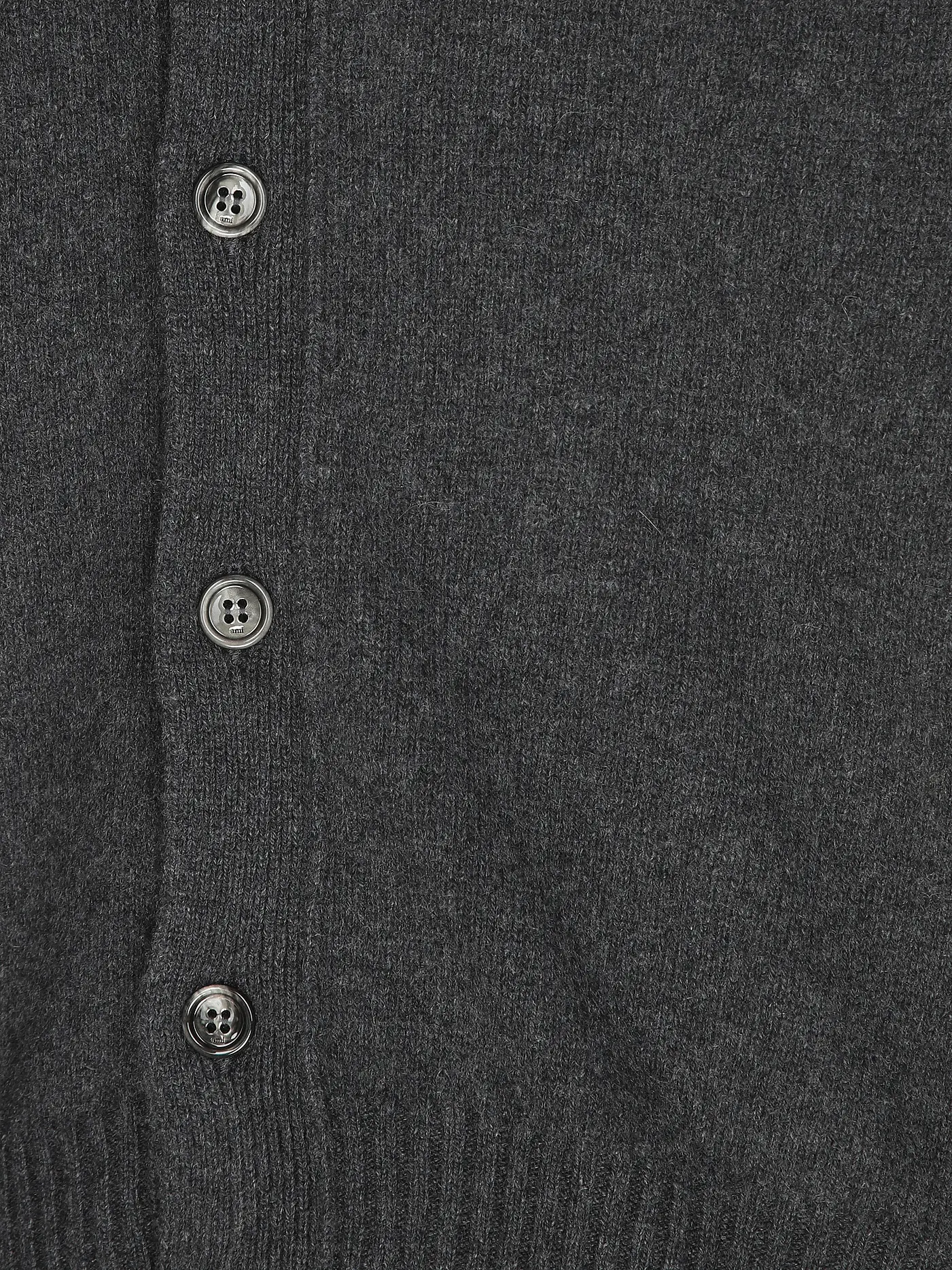 AMI PARIS | Kaschmir Cardigan | grau