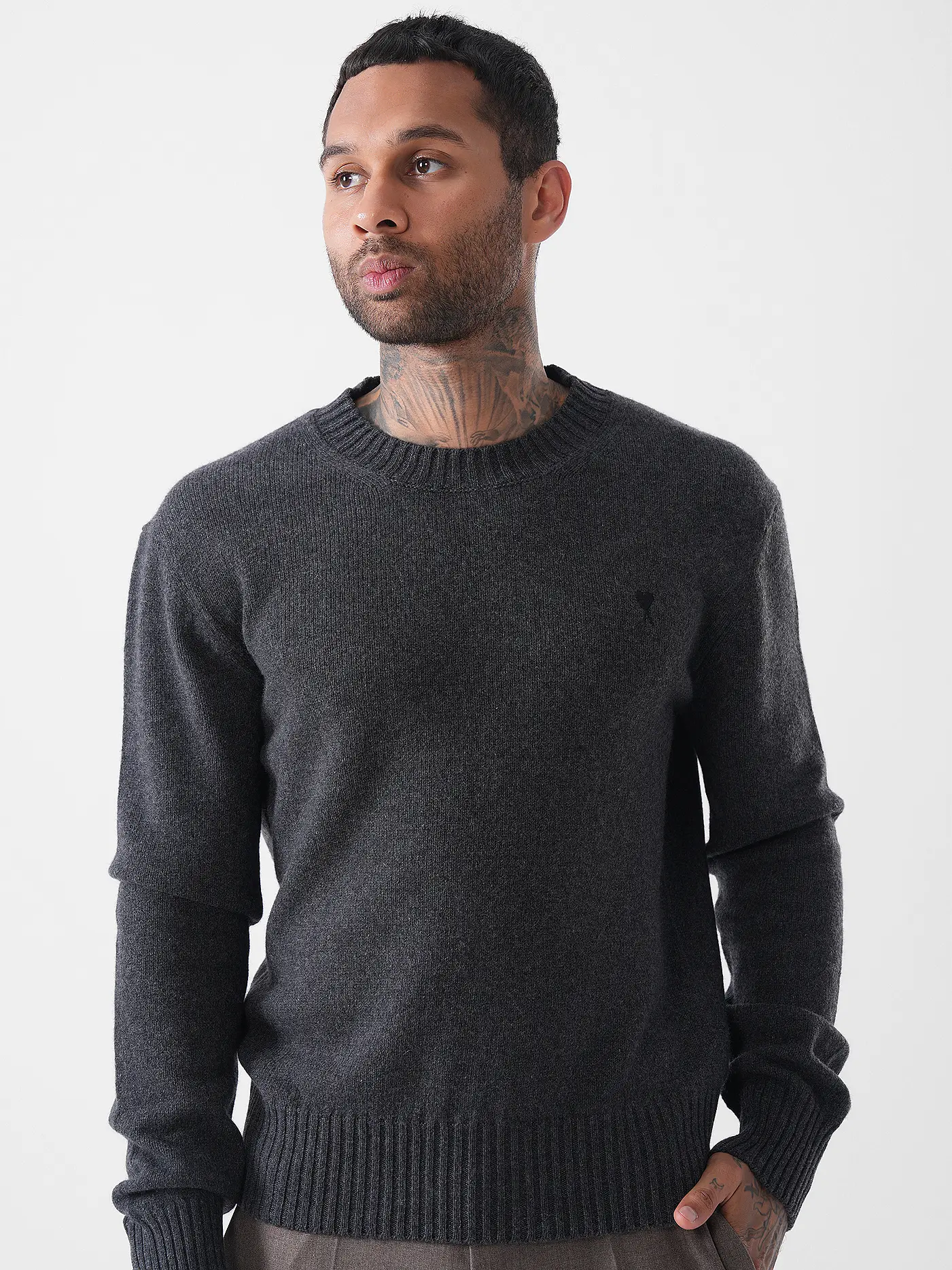 AMI PARIS | Kaschmirpullover | grau