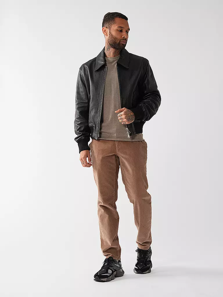 AMI PARIS | Lederjacke | schwarz