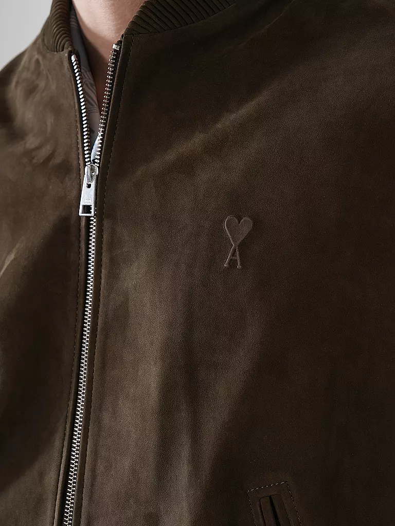 AMI PARIS | Lederjacke | schwarz