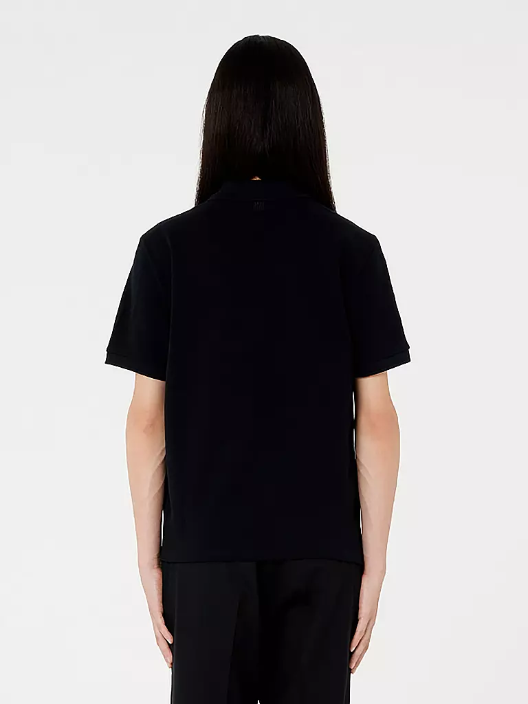 AMI PARIS | Poloshirt Ami De Coeur | schwarz