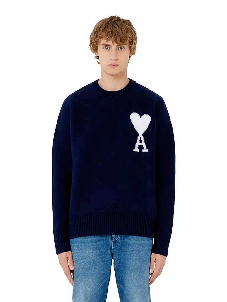 AMI PARIS | Pullover AMI DE COEUR | blau