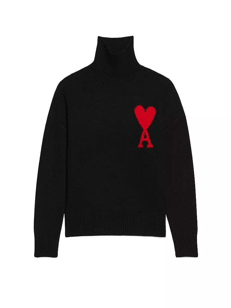 AMI PARIS | Rollkragenpullover | schwarz