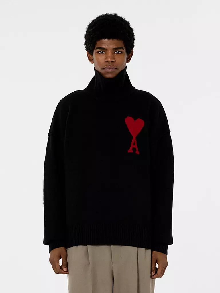 AMI PARIS | Rollkragenpullover | schwarz