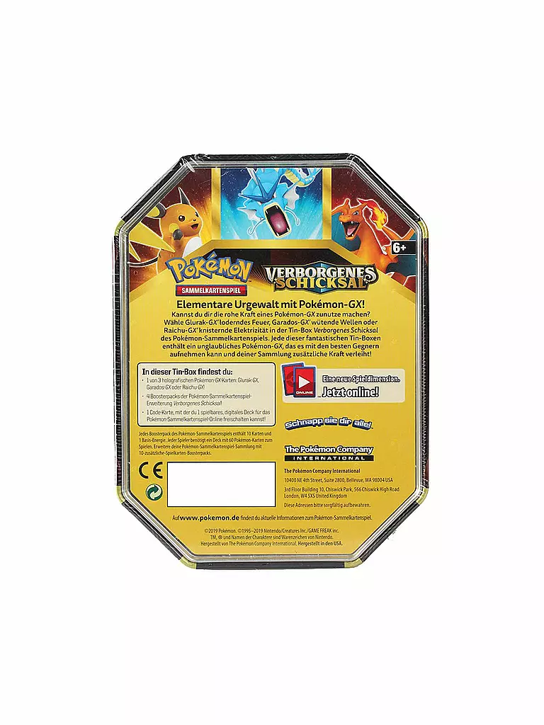 AMIGO | Sammelkarten - Pokemon Tin 79 Glurak GX | transparent