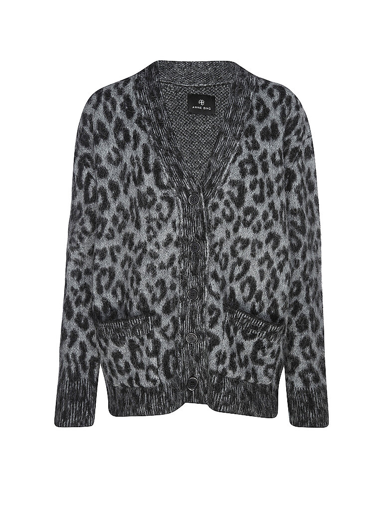 ANINE BING Cardigan BANK grau | S