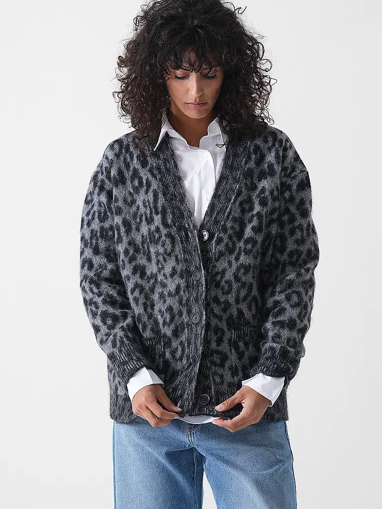 ANINE BING | Cardigan BANK | grau