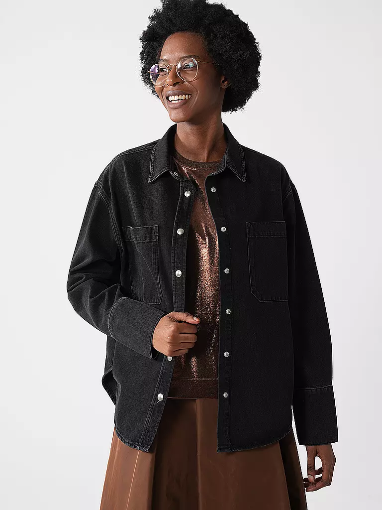 ANINE BING | Jeansbluse DANTE | schwarz