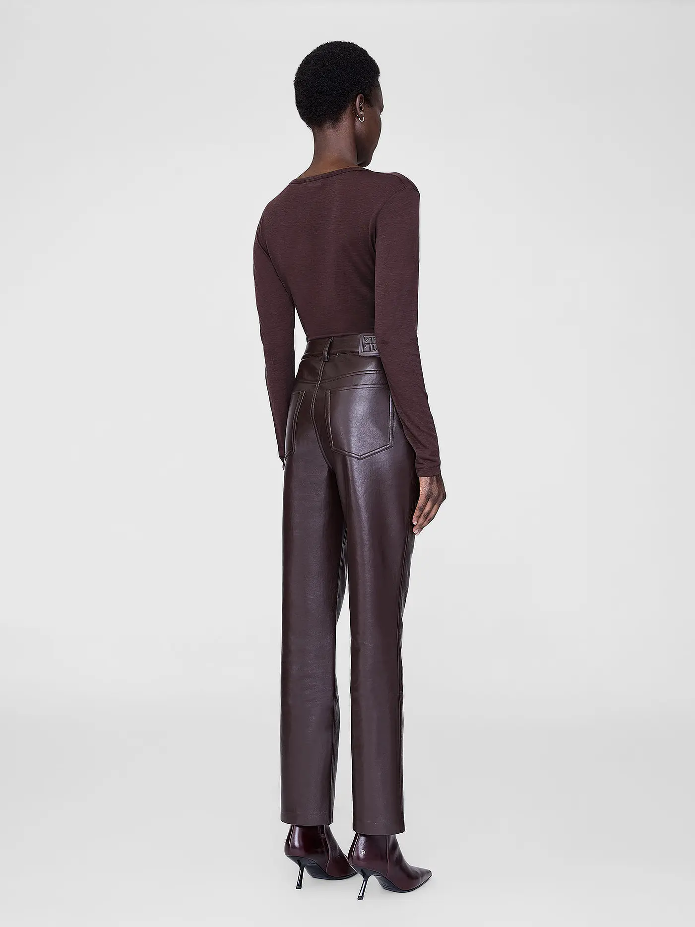 ANINE BING | Langarmshirt SYLVIE | braun