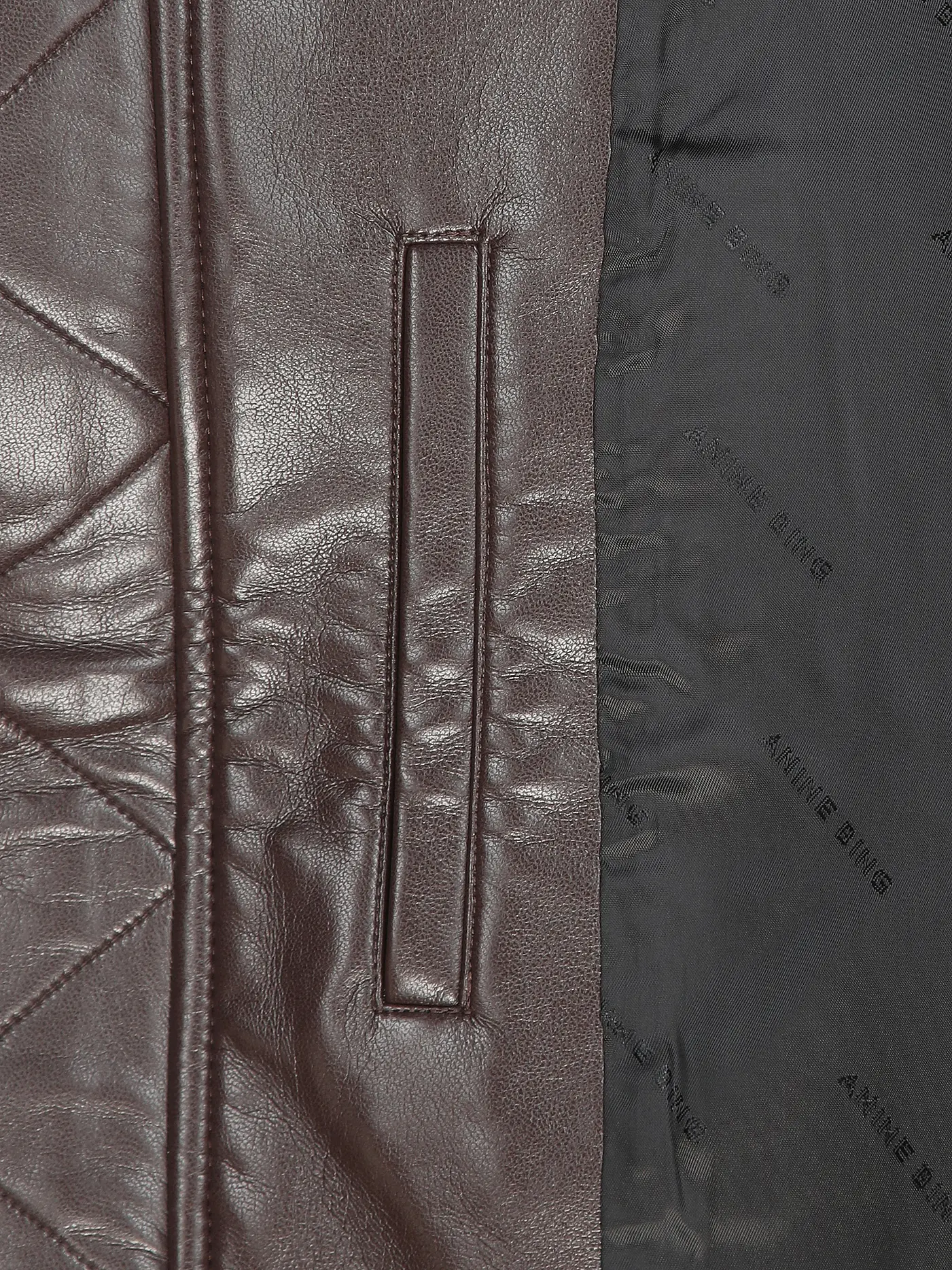 ANINE BING | Lederjacke KELANIE | braun