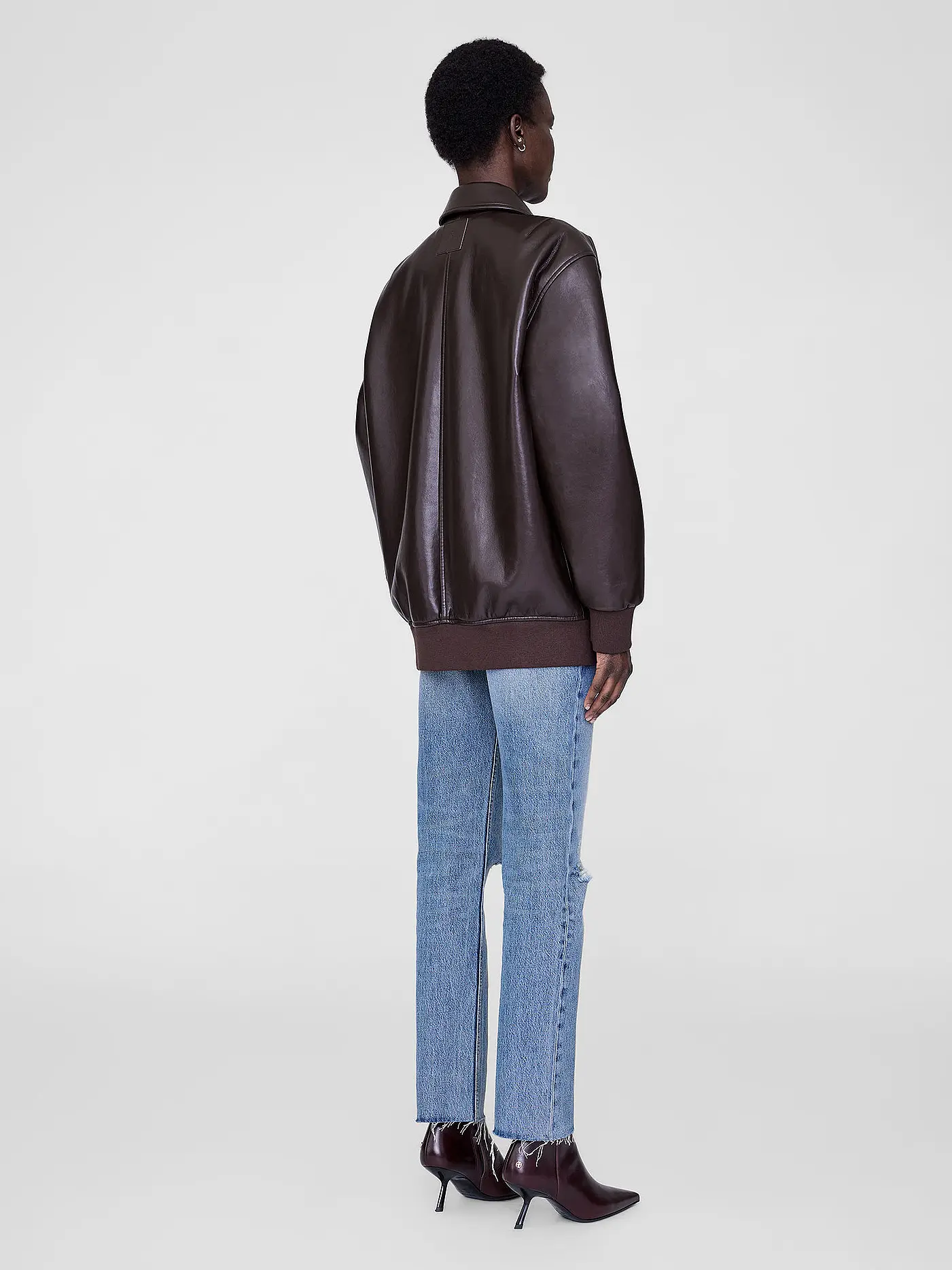 ANINE BING | Lederjacke KELANIE | braun