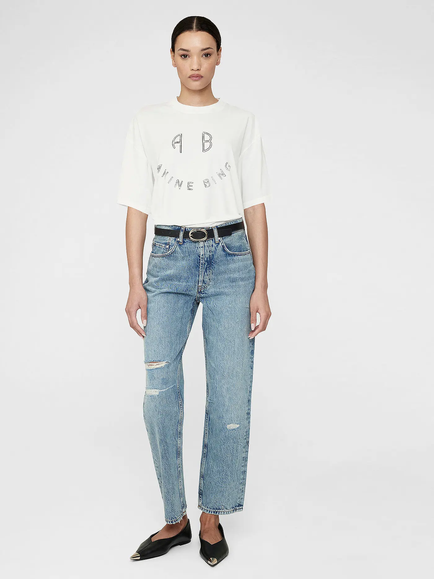 ANINE BING | T-Shirt KENT | creme