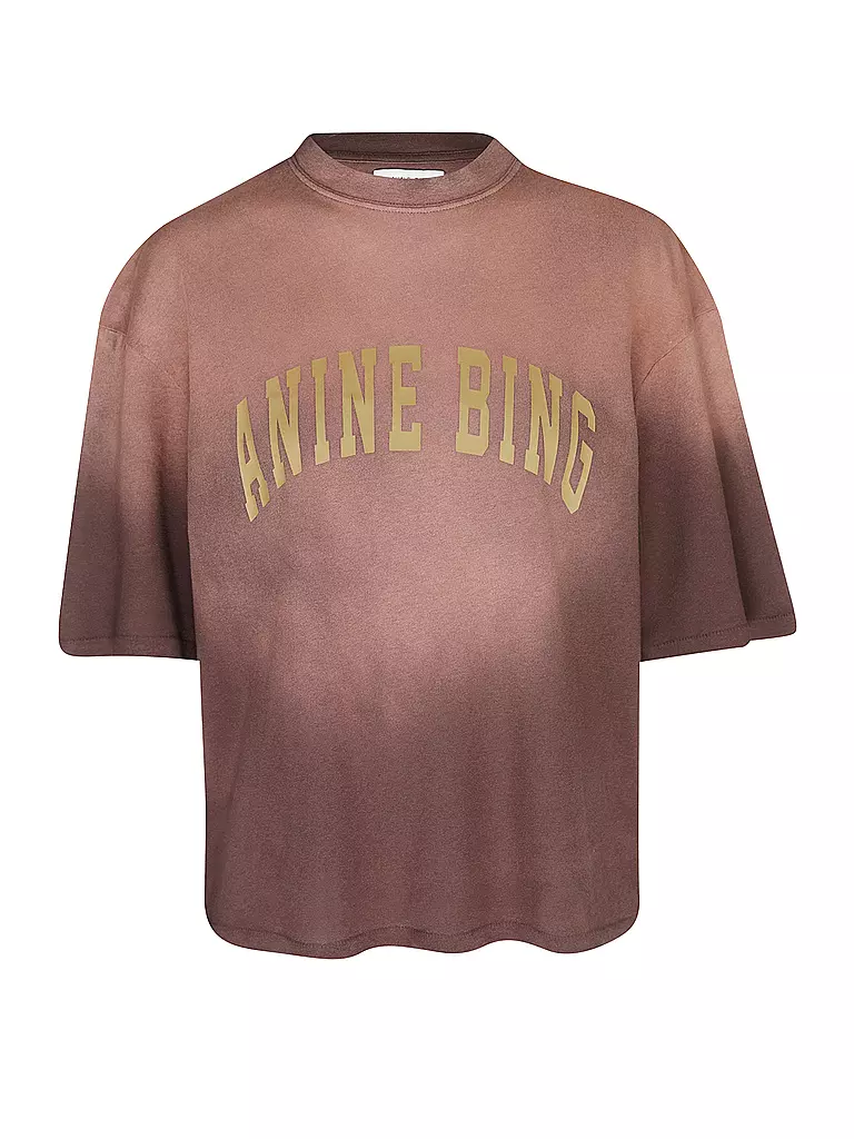 ANINE BING | T-Shirt Relaxed Fit AVI | dunkelrot