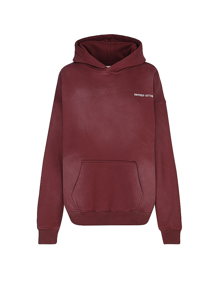 ANOTHER COTTON LAB Kapuzensweater - Hoodie MAT ESSENTIALS dunkelrot | M