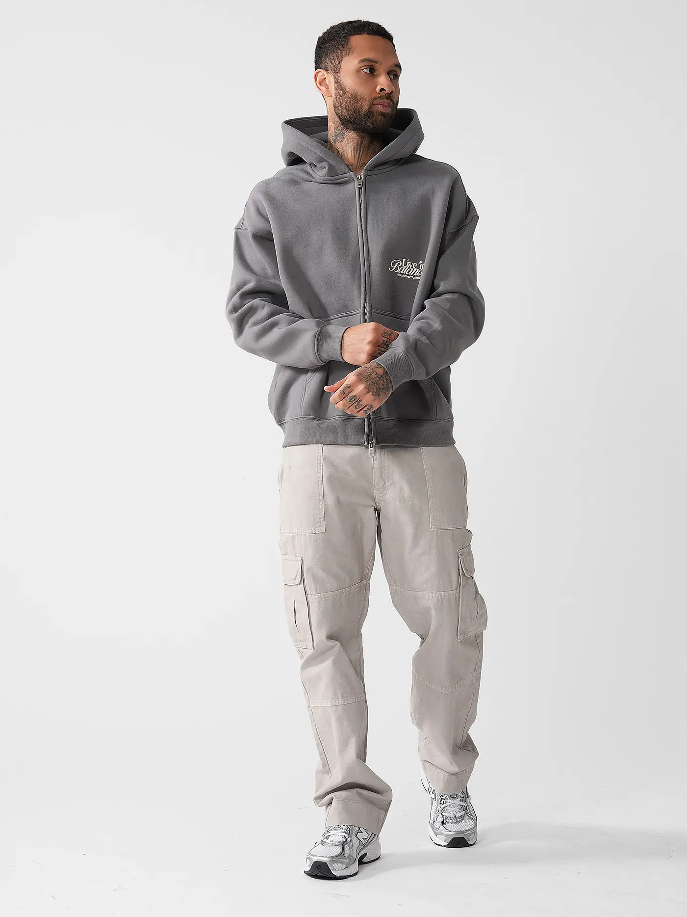 ANOTHER COTTON LAB | Sweatjacke  | grau