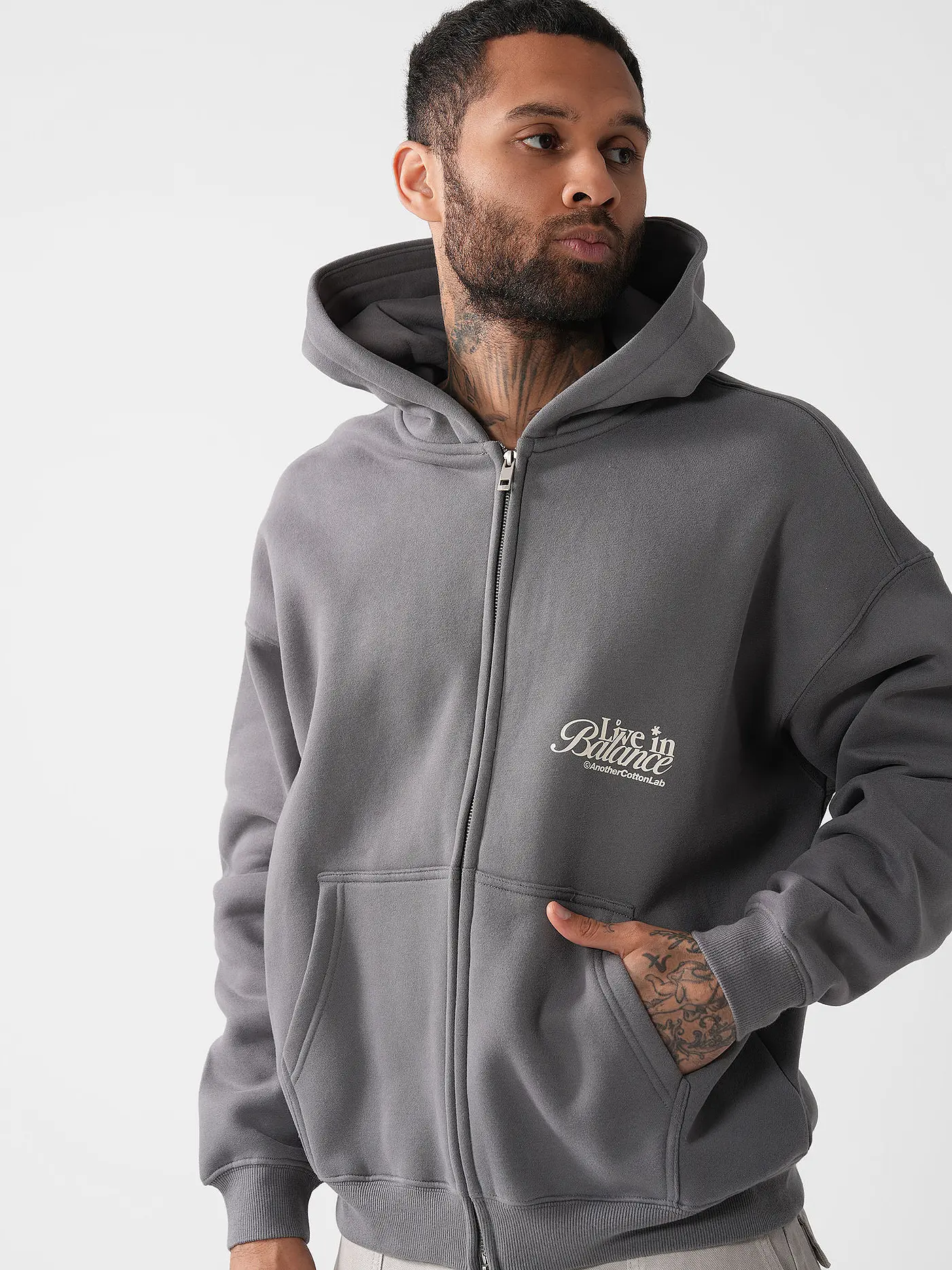 ANOTHER COTTON LAB | Sweatjacke  | grau