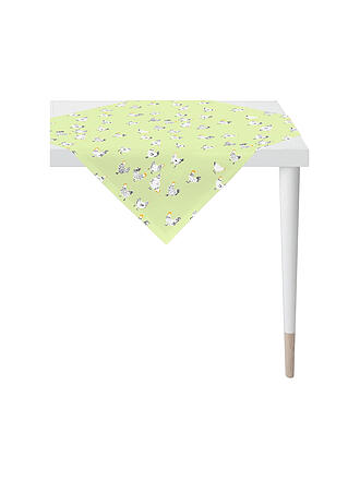 APELT | Mitteldecke SEASON 88x88cm Gruen/Hühner