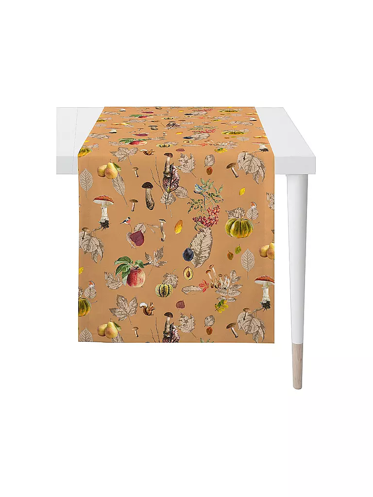 APELT | Tischläufer 140x48cm SEASON Apricot | orange