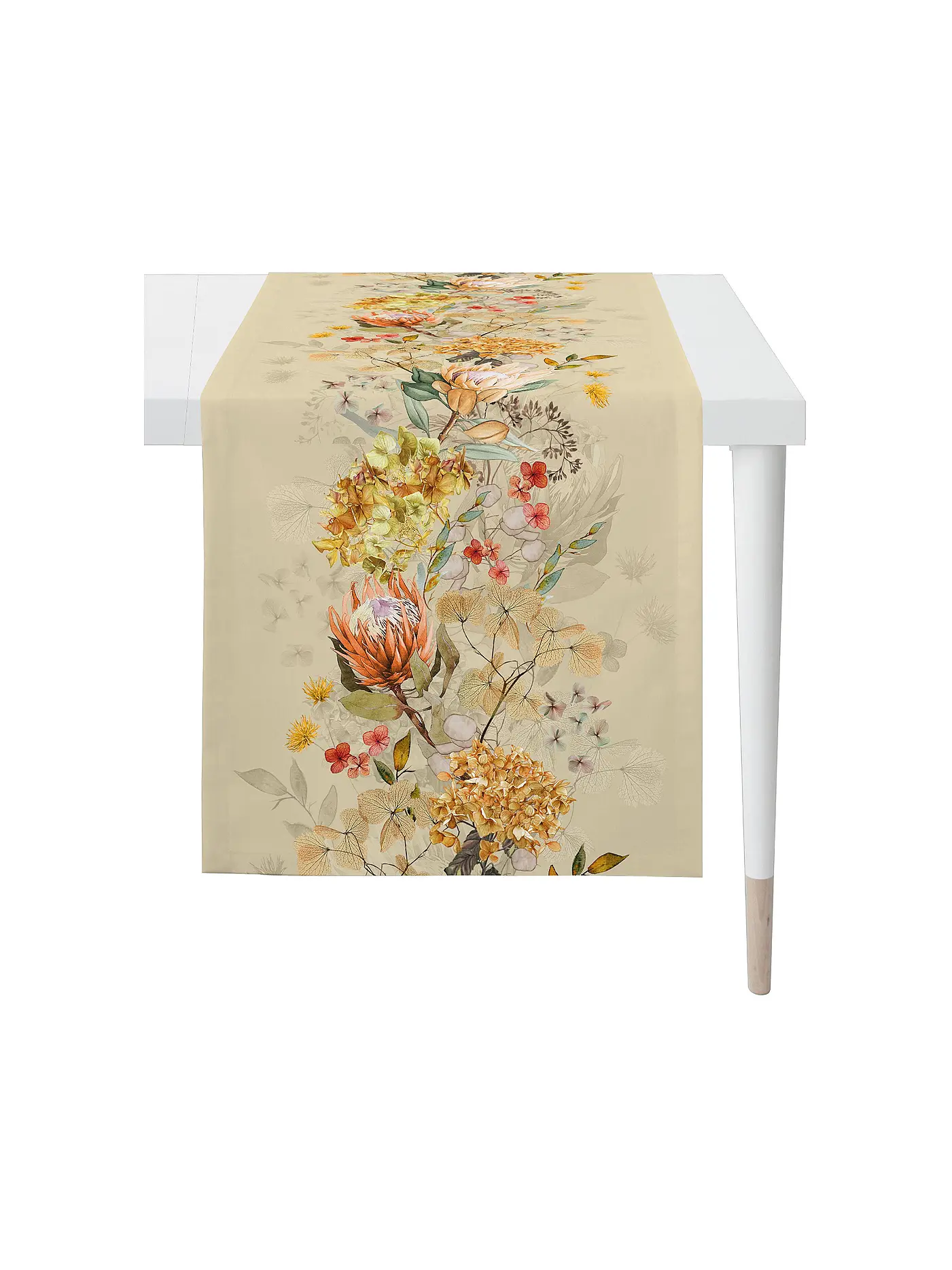 APELT | Tischläufer 140x48cm SEASON Creme | beige